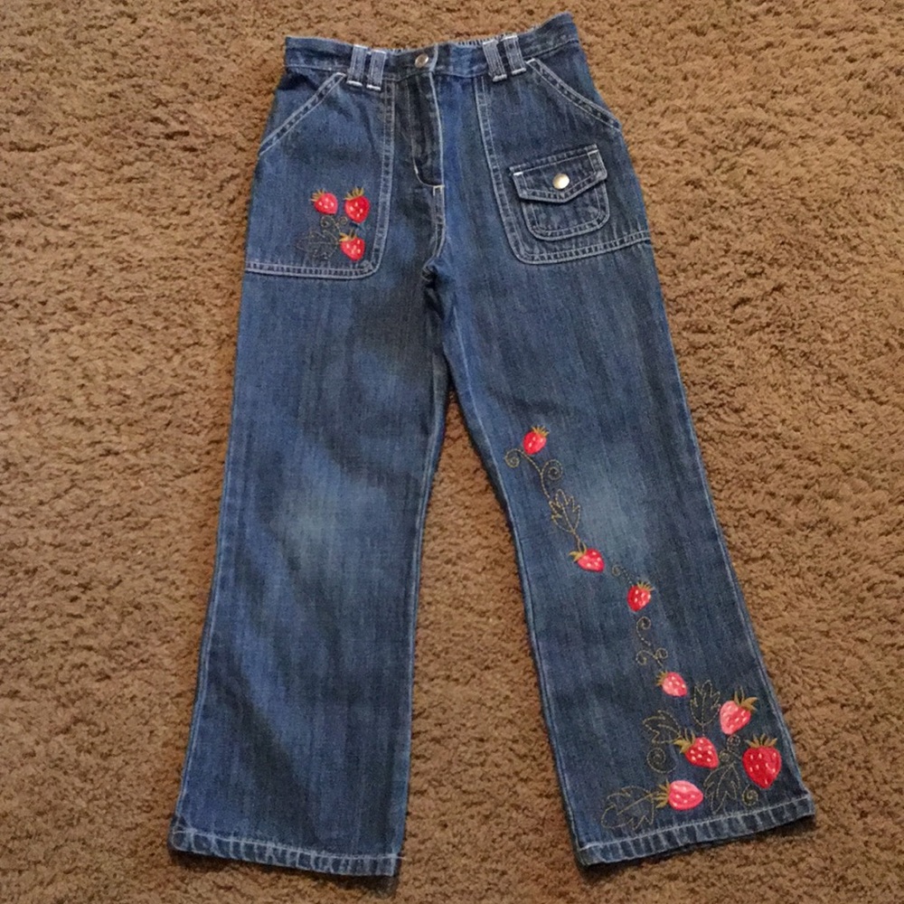 Gymboree Girls Strawberry Patch jeans Sz 6